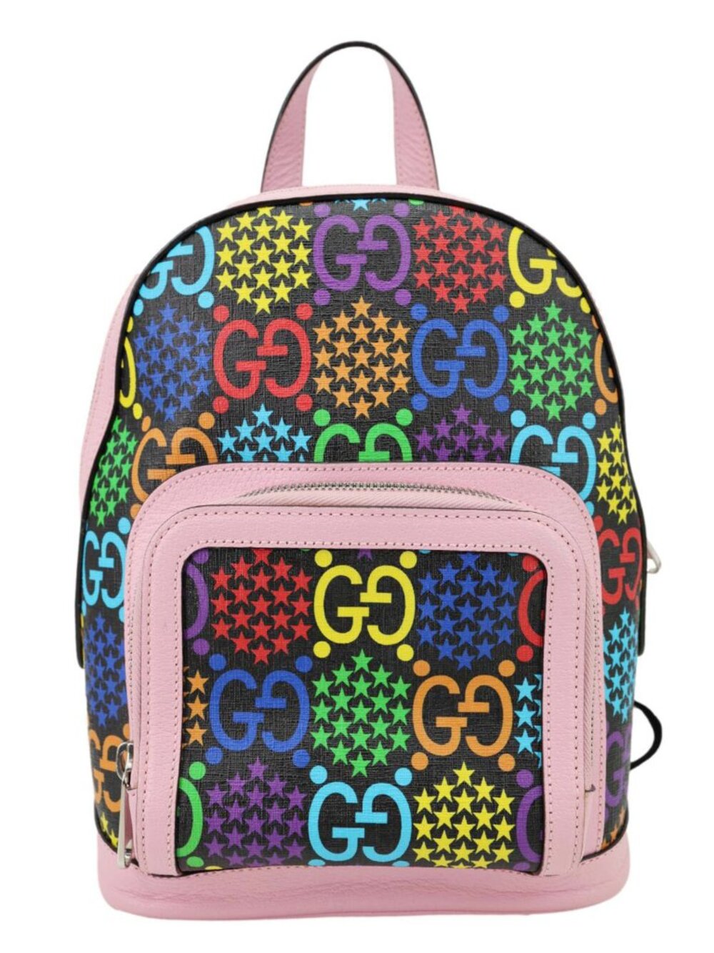 Gucci Psychedelic GG Supreme Monogram Canvas Backpack Bag Multicolor 601296
